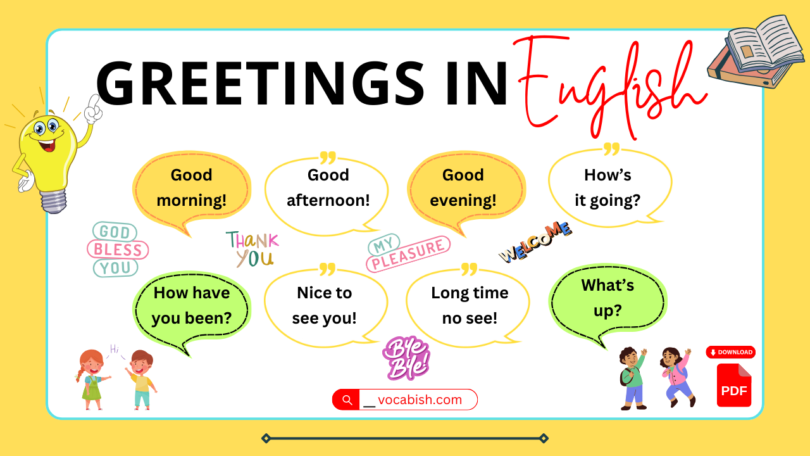 30+ Daily Used Greetings in English with PDF