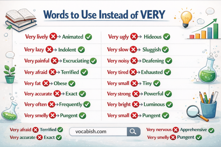 Alternatives to Very Words