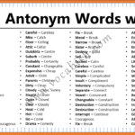500+ Opposite Words in English with PDF