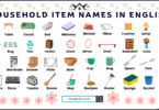 50+ Daily Used Household Item Names in English