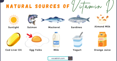 Natural Sources of Vitamin D in English with PDF