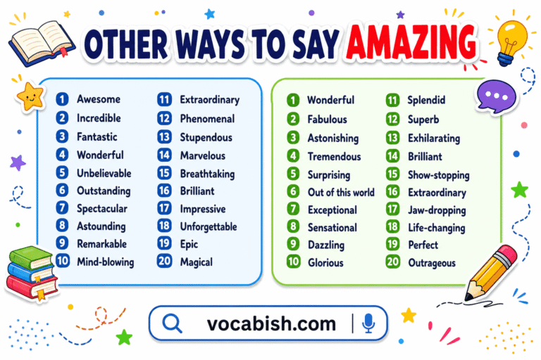 Other Ways to Say Amazing in English