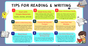 Tips for Reading and Writing to Learn English