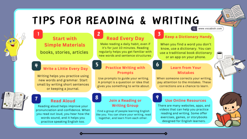 Tips for Reading and Writing to Learn English