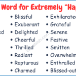 Another Word for Extremely Happy | Synonyms for Happy