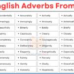 300 Daily Use English Adverbs from A to Z | Adverbs List