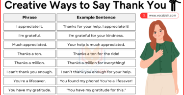 Creative Ways to Say Thank You with Examples