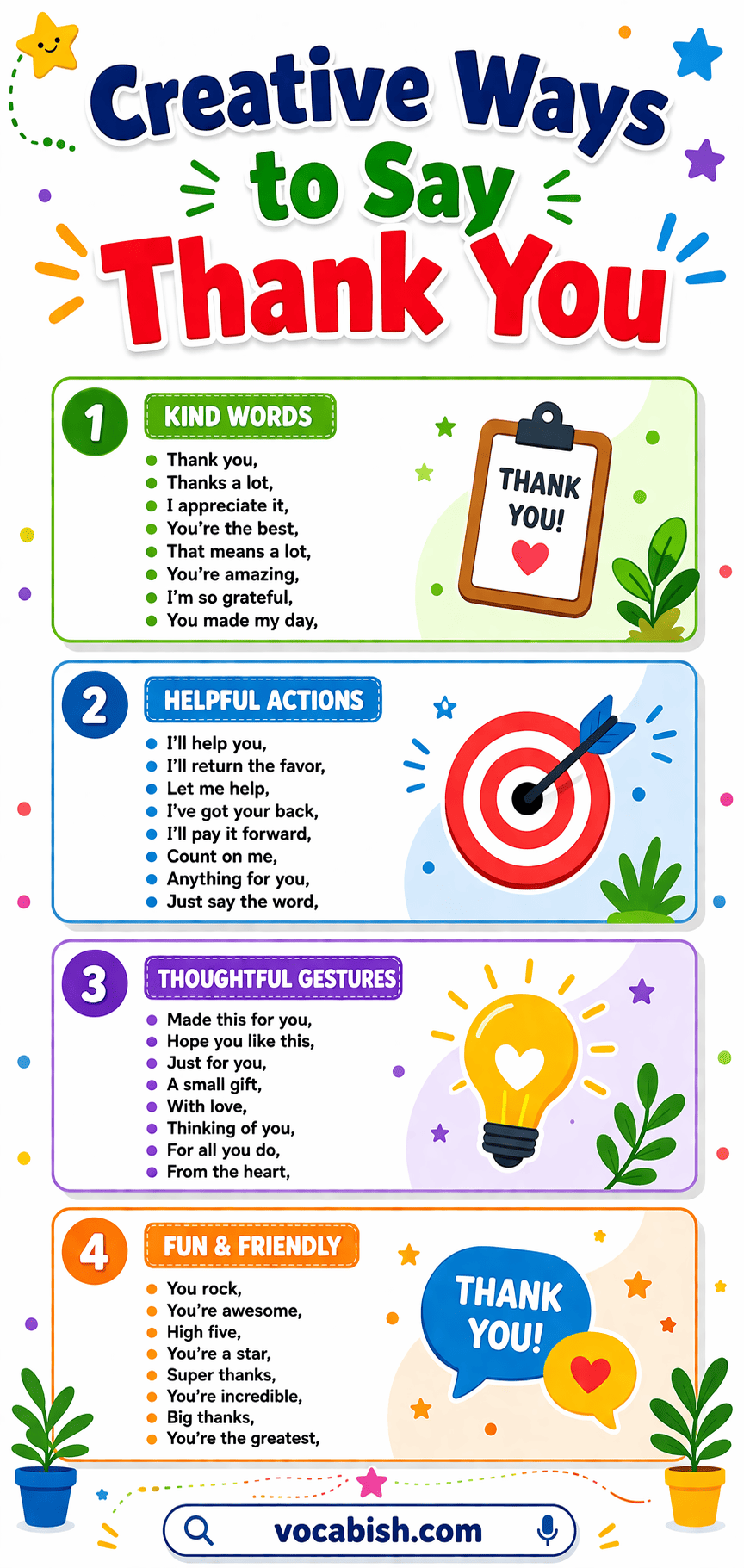 Different Ways to Say Thank You