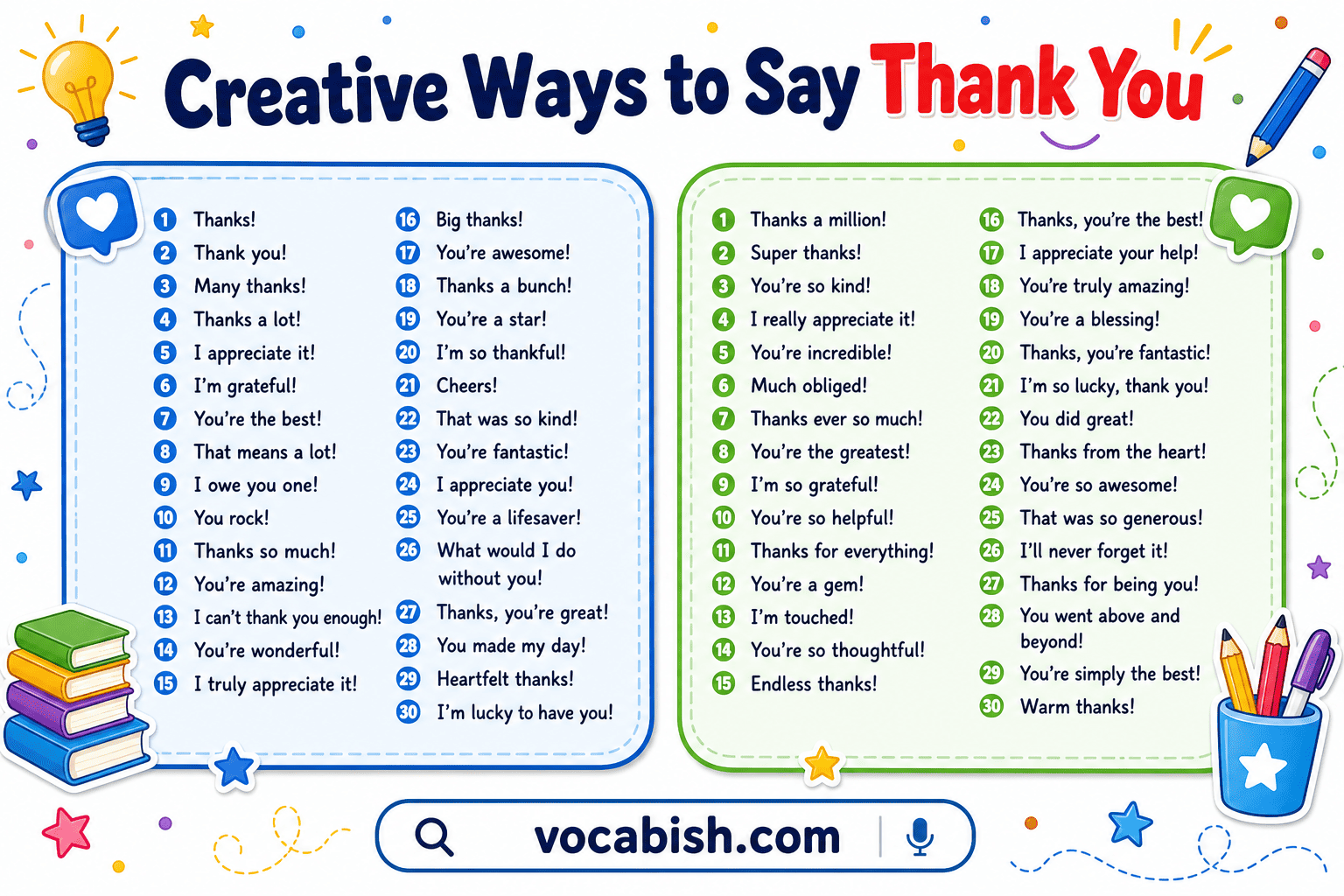 Other Ways to Say Thank You