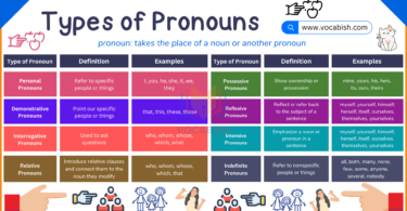 Pronouns in English | Types of Pronouns with Examples