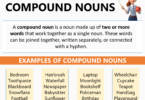 Compound Noun in English with Example Sentences