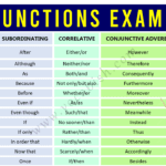 A to Z List of Conjunction Words in English