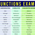 A to Z List of Conjunction Words in English