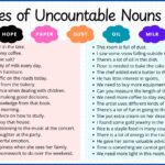 Examples of Uncountable Nouns