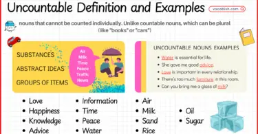 Uncountable Nouns Definition and Examples