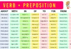 Verbs and Prepositions Examples in English