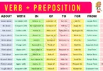 Verbs and Prepositions Examples in English