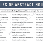 50 Example Sentences of Abstract Nouns