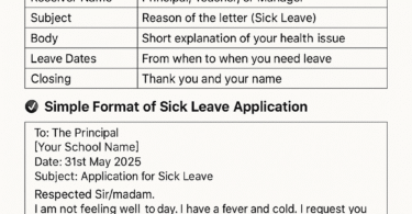 Application for Sick Leave – Easy Guide for Students