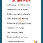 10 Lines About A Day at the Park