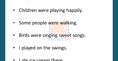 10 Lines About A Day at the Park