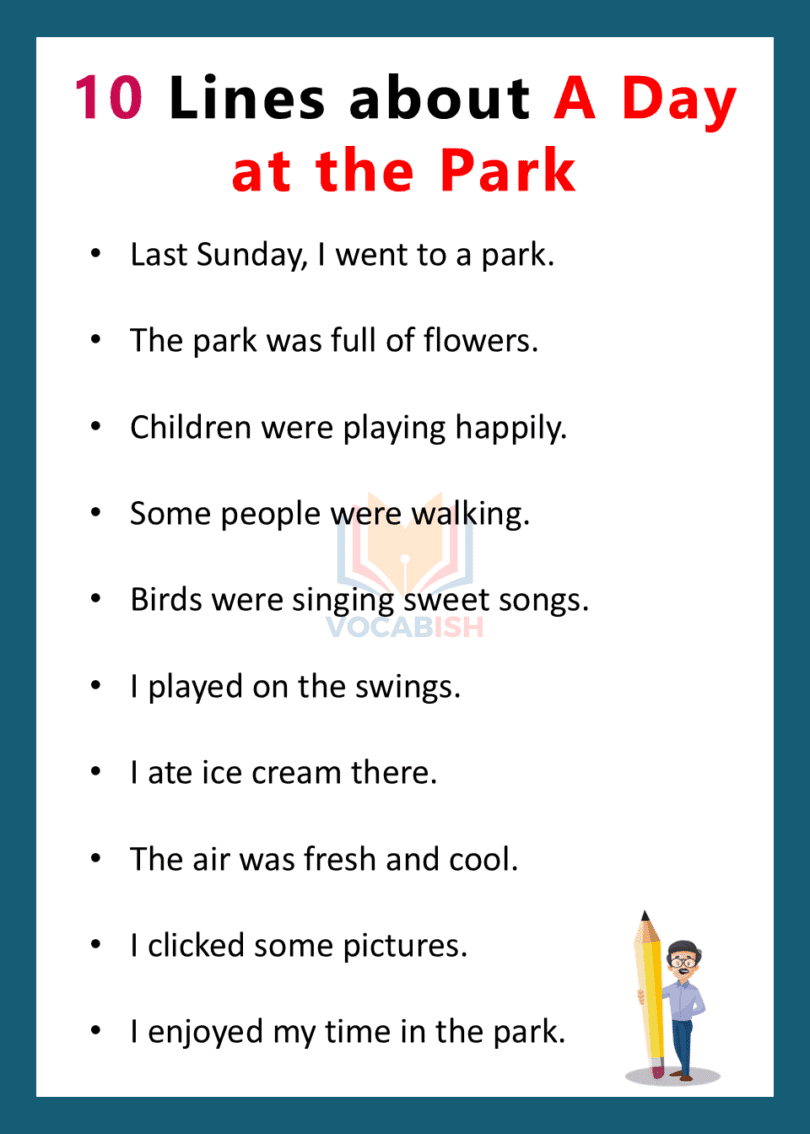 10 Lines About A Day at the Park