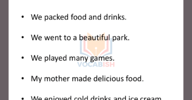 10 Lines about A Picnic with Family