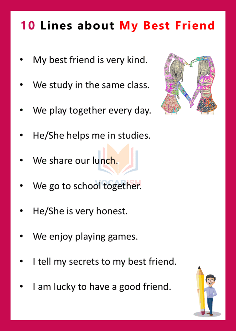 10 Lines about My Best Friend