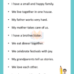 10 Lines about My Family