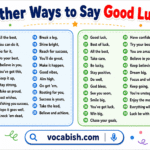 Other Ways to Say Good Luck