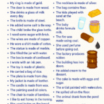 50 Example Sentences of Material Nouns
