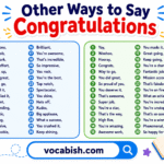 Other Ways to Say Congratulations in English