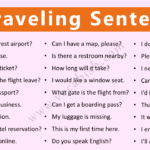 50 Traveling Sentences in English