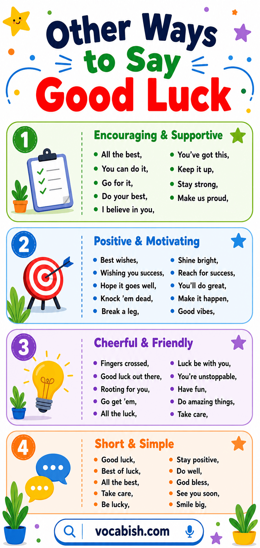 Ways to Say Good Luck in English