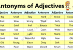 List of 100 Antonyms for Common Adjectives