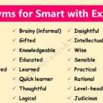 Common Synonyms for Smart with Sentences