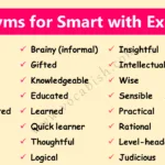 Common Synonyms for Smart with Sentences