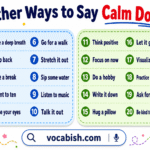Ways to Say Calm Down in English