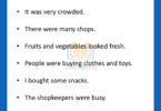 10 Lines about A Visit to a Market