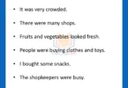 10 Lines about A Visit to a Market