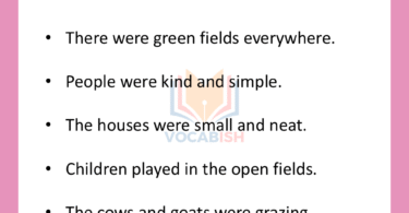 10 Lines about A Visit to a Village