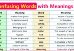 100 Commonly Confused Words with Meanings and Sentences