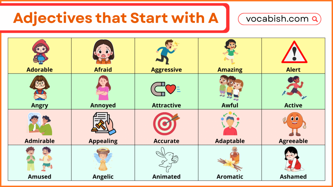 Adjectives that Start with A