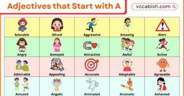 Adjectives that Start with A