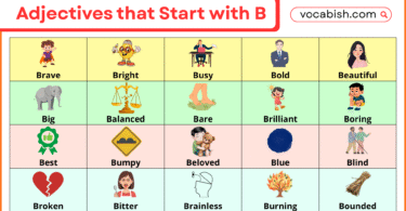 Adjectives that Start with B