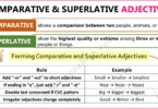 Comparative and Superlative Adjectives with Examples
