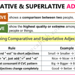 Comparative and Superlative Adjectives with Examples