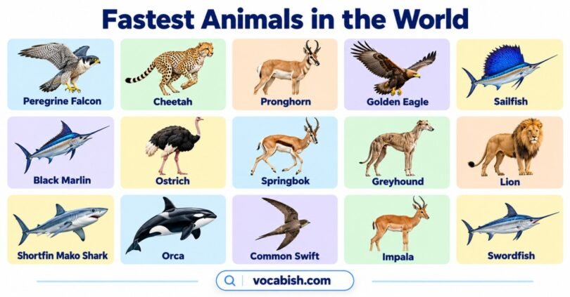 Fastest Animals in the World: Names, Speeds, and Types