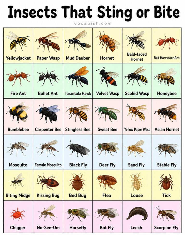 Well Know Insects 100+ Insects Names in English with Their Pictures | Vocabish