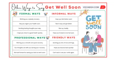 Other Ways to Say Get Well Soon